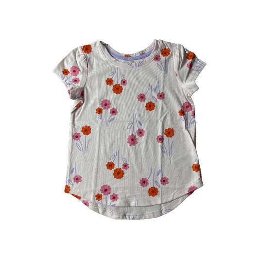 Cat & Jack Girls pink | Pink floral T-Shirt Size: 5T pink | Pink floral