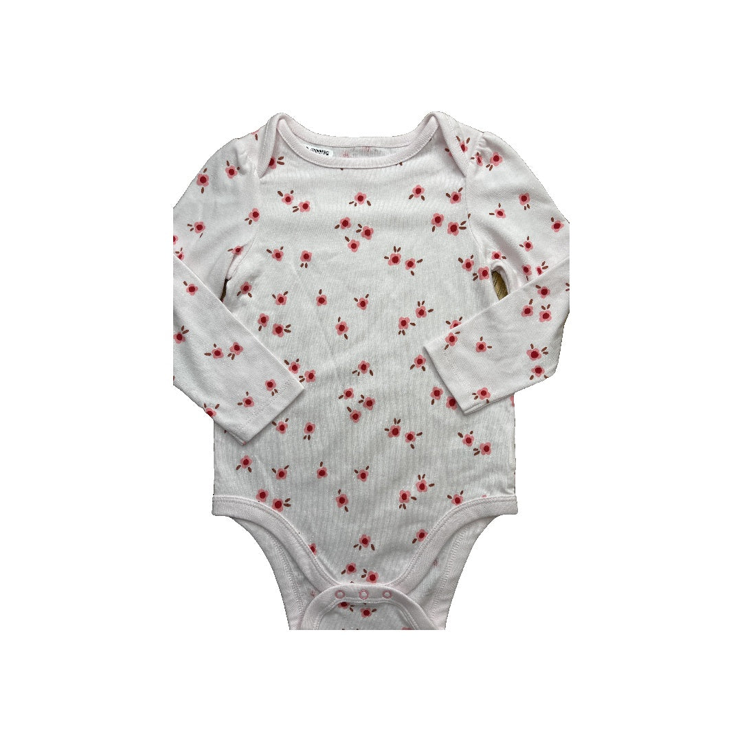 Cat & Jack Girls pink | Pink floral Onesie Size: 18 months pink | Pink floral