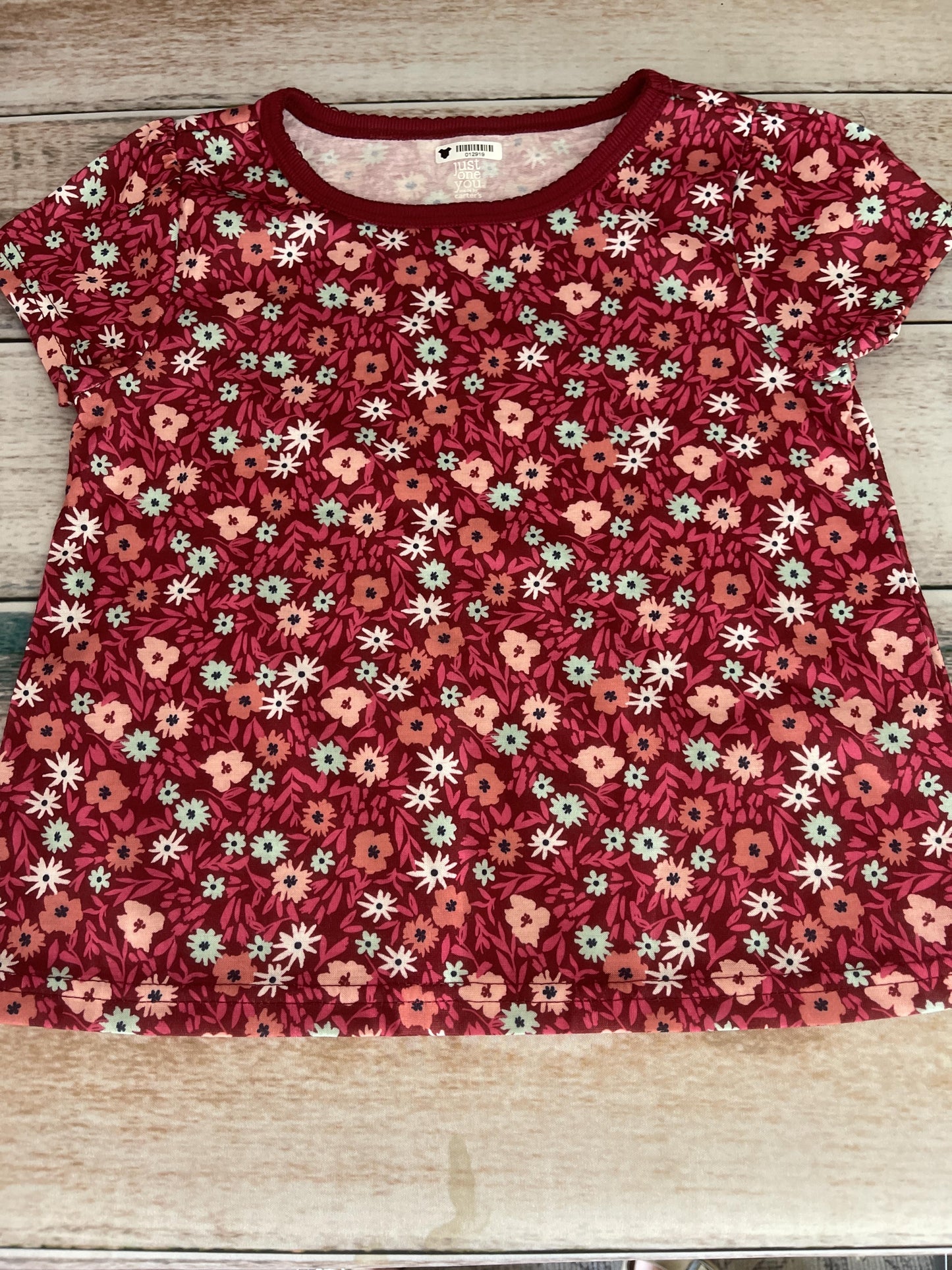 Carters Unisex pink | Pink floral Pajamas Size: 5 pink | Pink floral