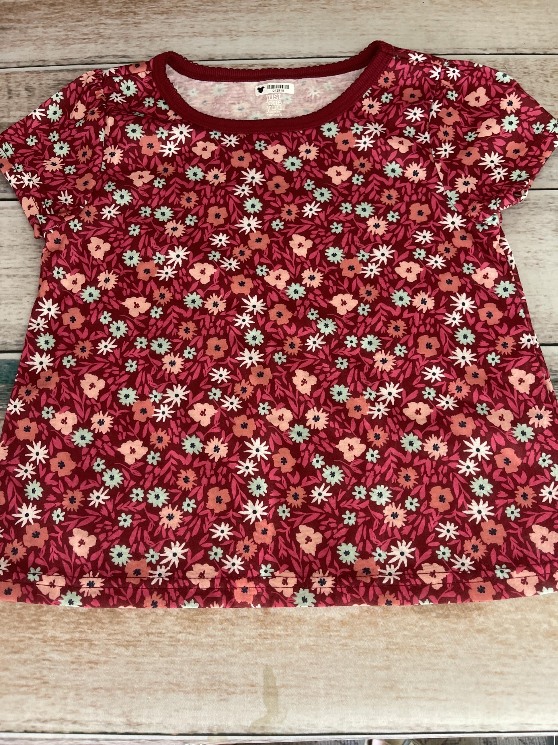 Carters Unisex pink | Pink floral Pajamas Size: 5 pink | Pink floral
