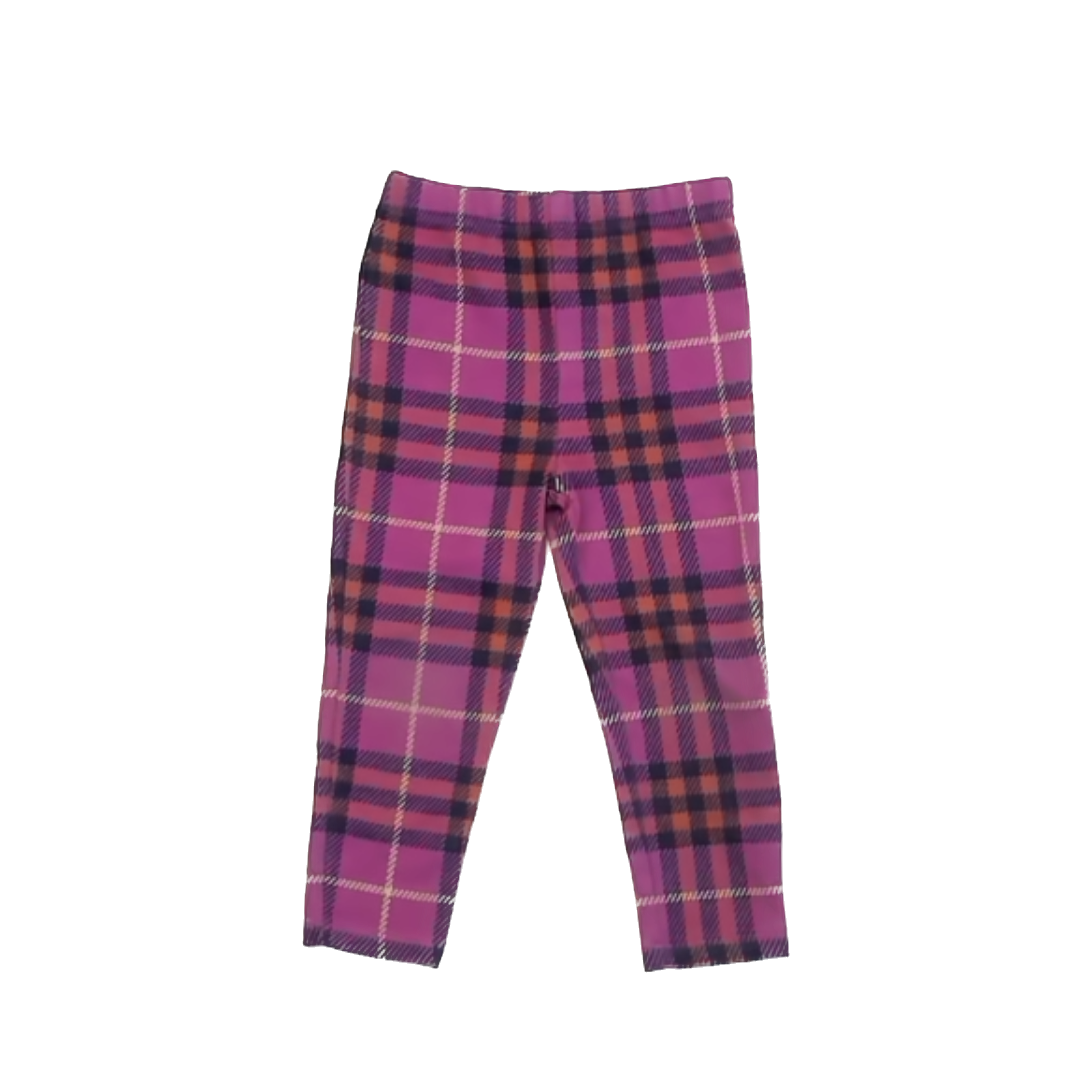 Next Girls Pink Plaid Leggings Size: 2-3T Pink Plaid