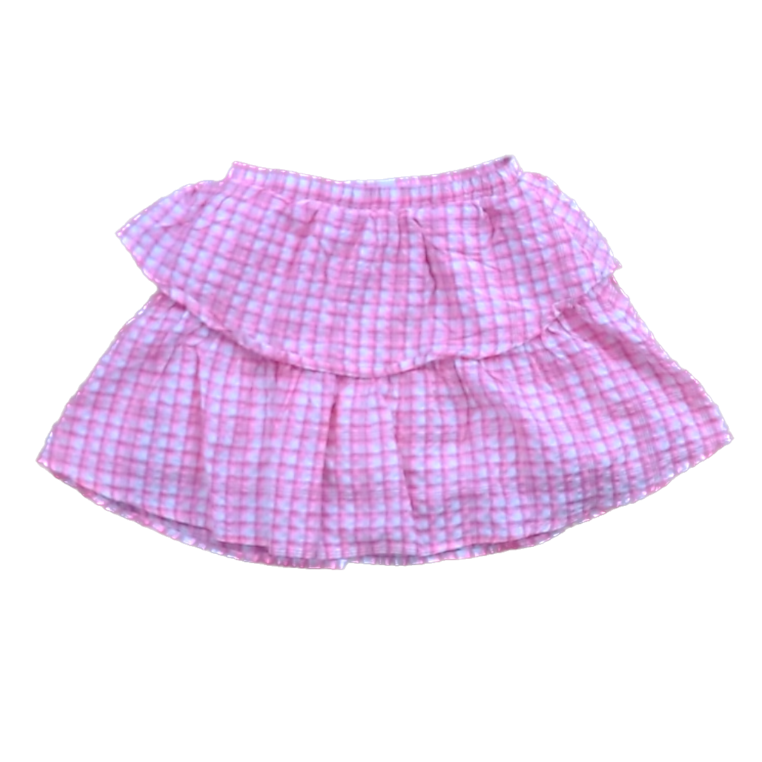 Rockets Of Awesome Girls Pink Plaid Skirt Size: 4T Pink Plaid