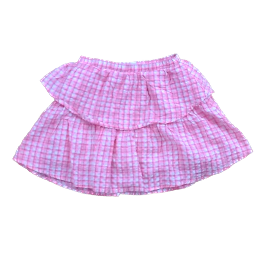 Rockets Of Awesome Girls Pink Plaid Skirt Size: 4T Pink Plaid