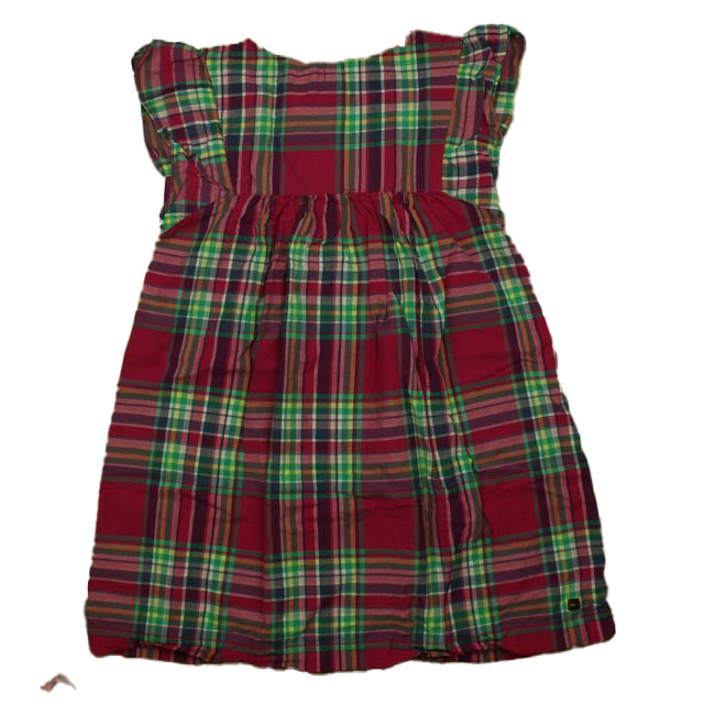 Tea Girls Pink Plaid Dress Size: 12 Years