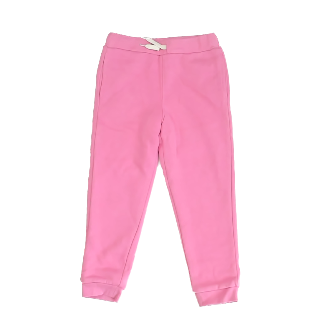 Lands' End Girls Pink Plush-lined Casual Pants Size: 6-7 Years Pink Plush-lined