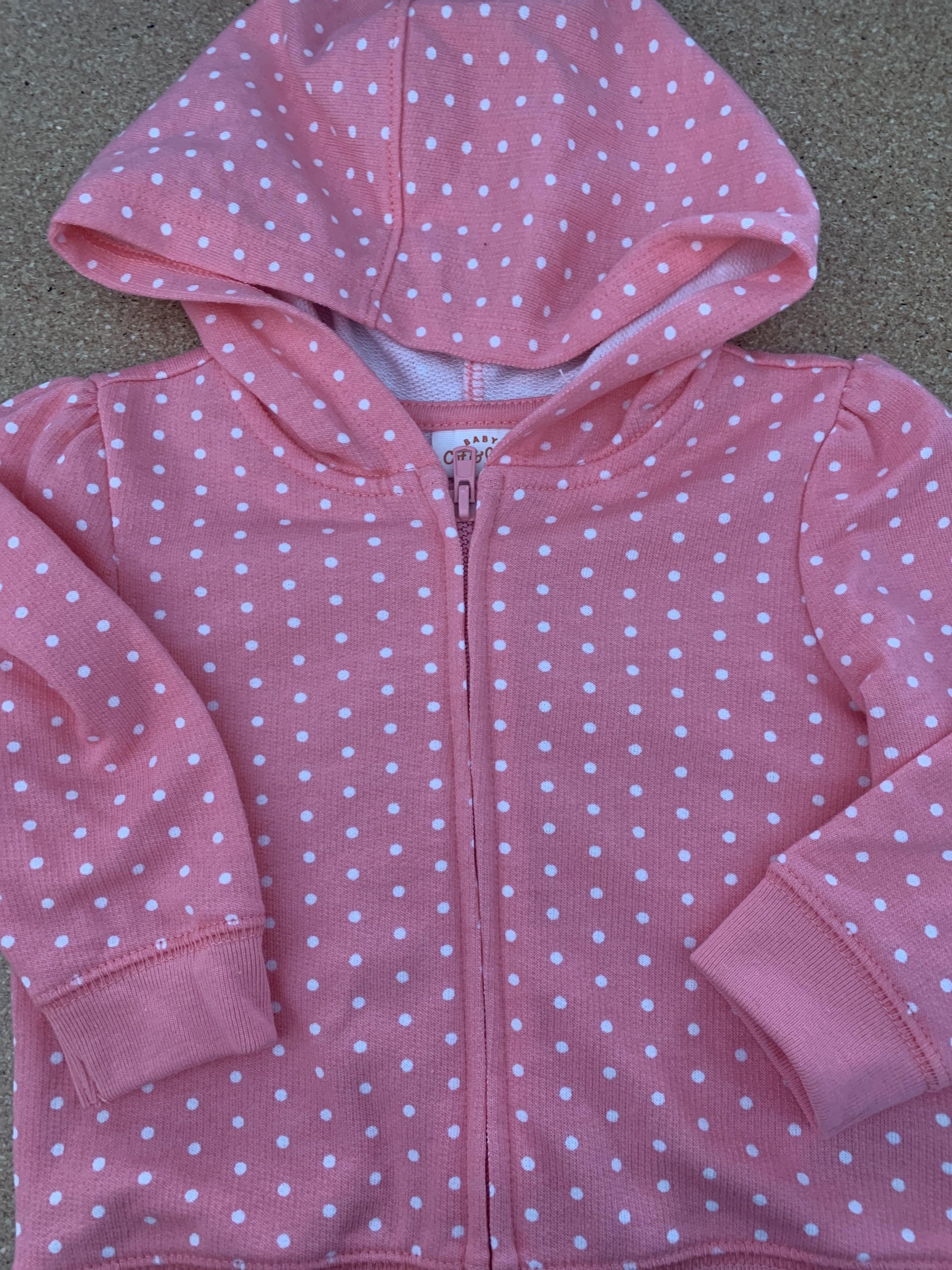 Cat & Jack Girls pink | polka dot | Wool White Jacket Size: 6-9 months pink | polka dot | Wool White
