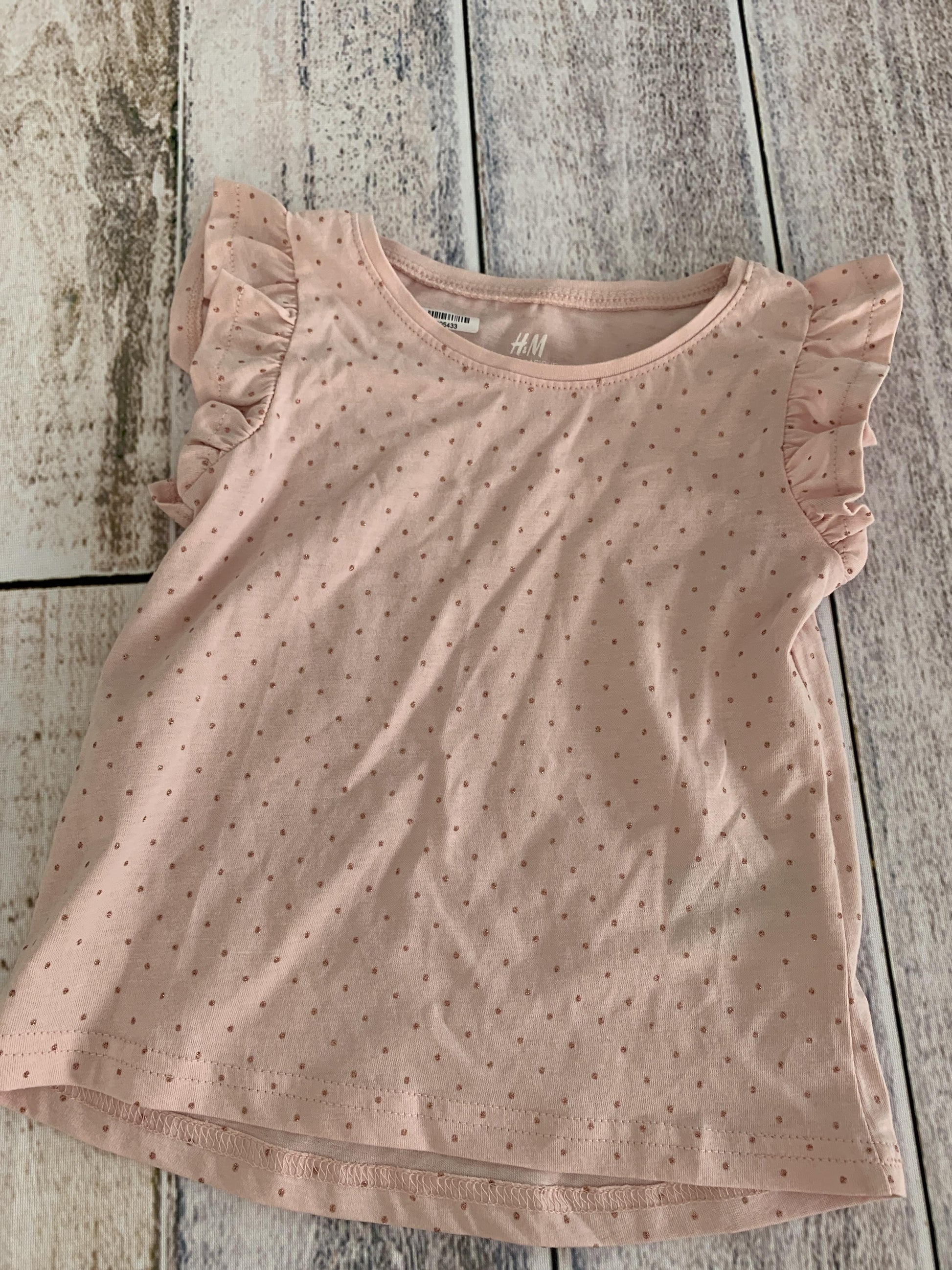 H&M Girls pink | polka dot Shirt Size: 2T pink | polka dot