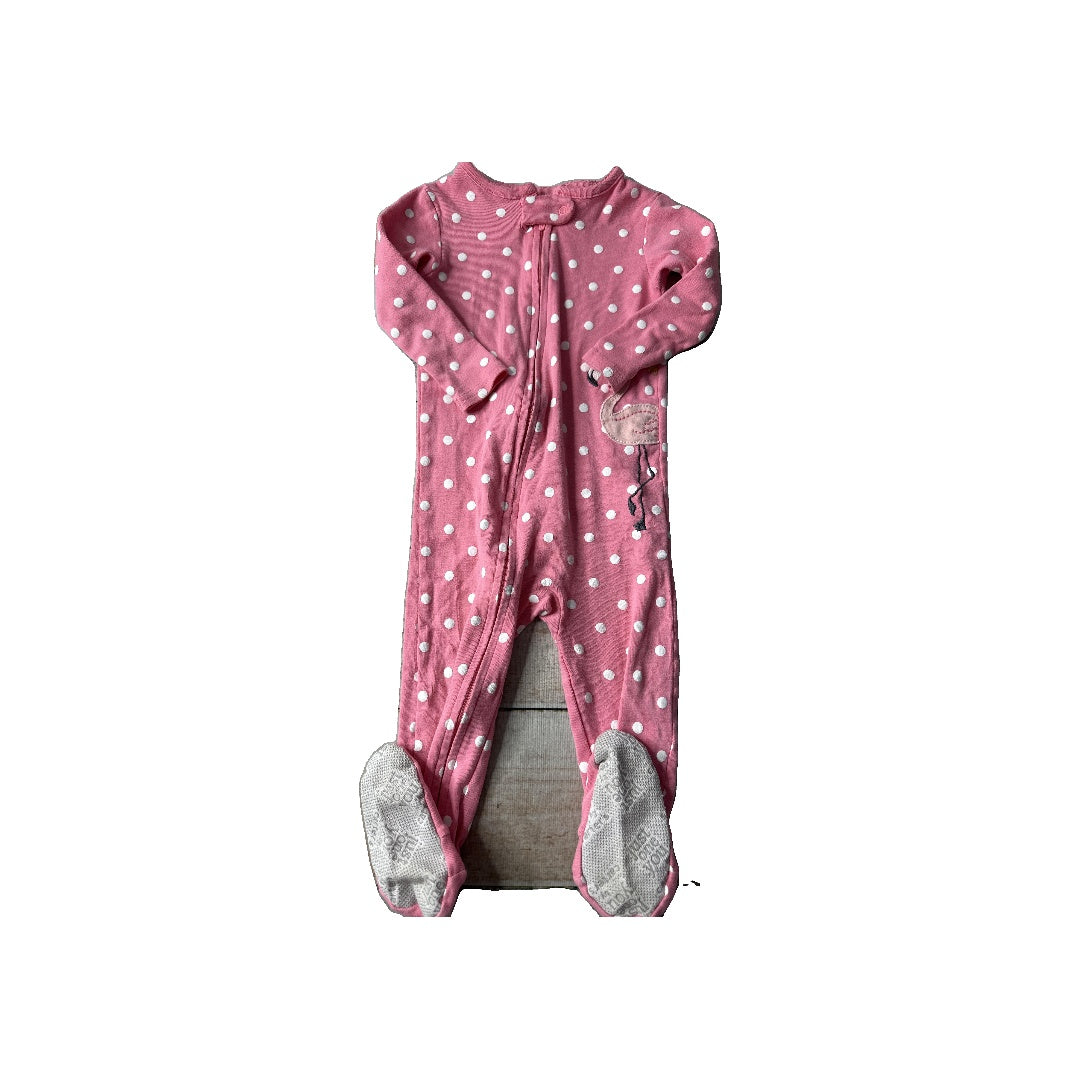 Carters Girls pink | polka dot Pajamas Size: 12 months pink | polka dot