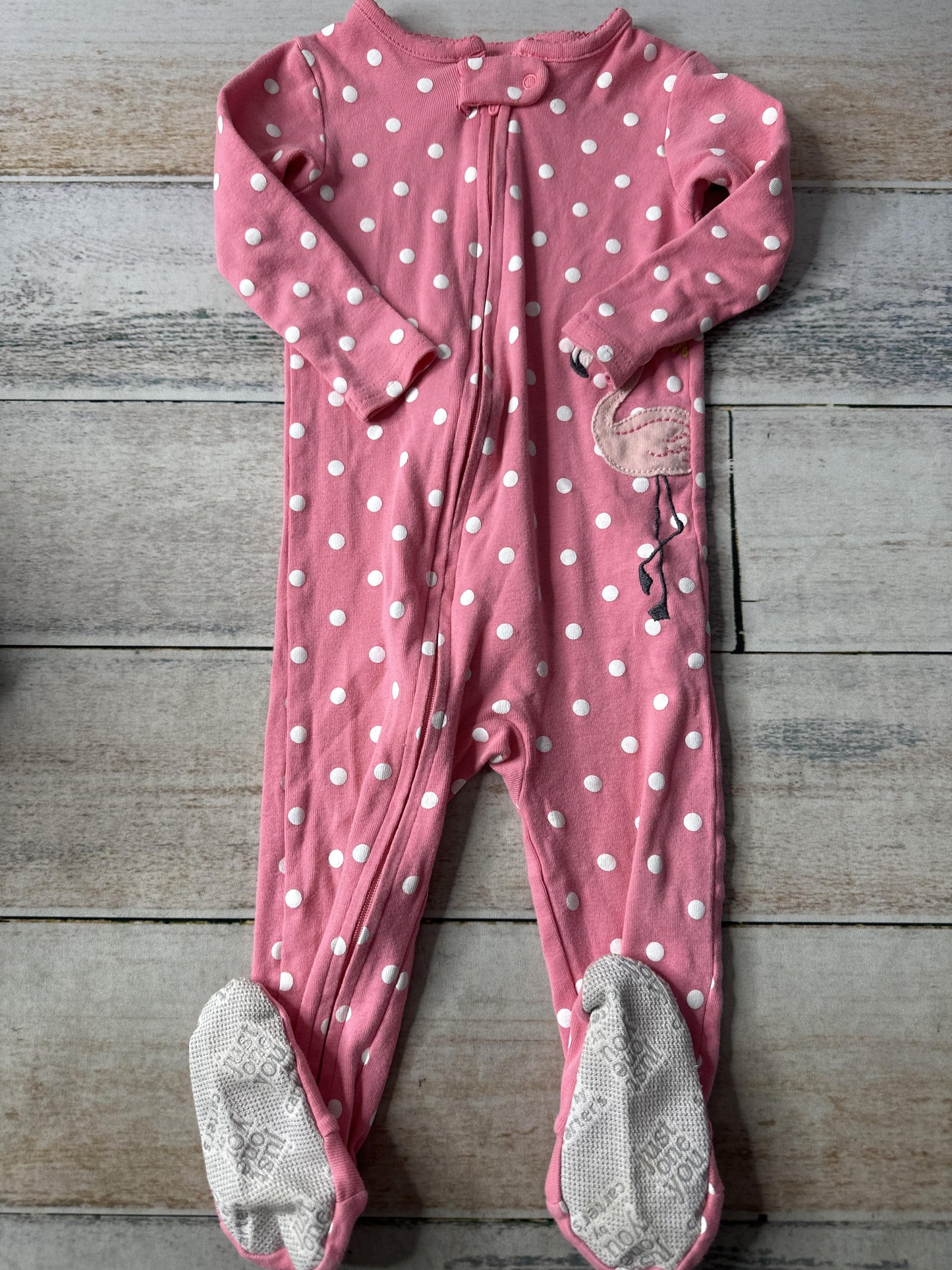 Carters Girls pink | polka dot Pajamas Size: 12 months pink | polka dot