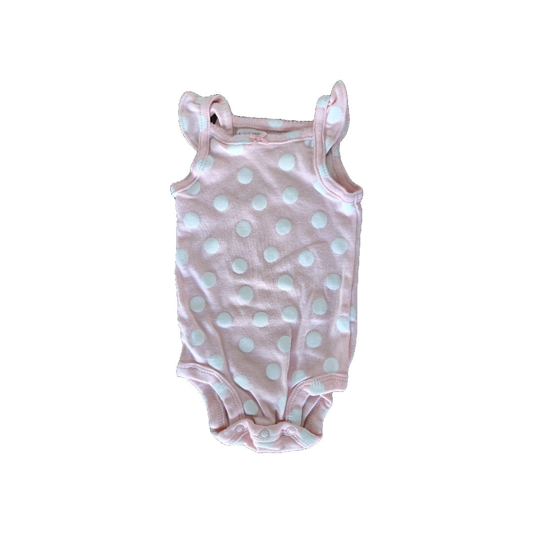 Carters Girls pink | polka dot Onesie Size: 0-3 months pink | polka dot