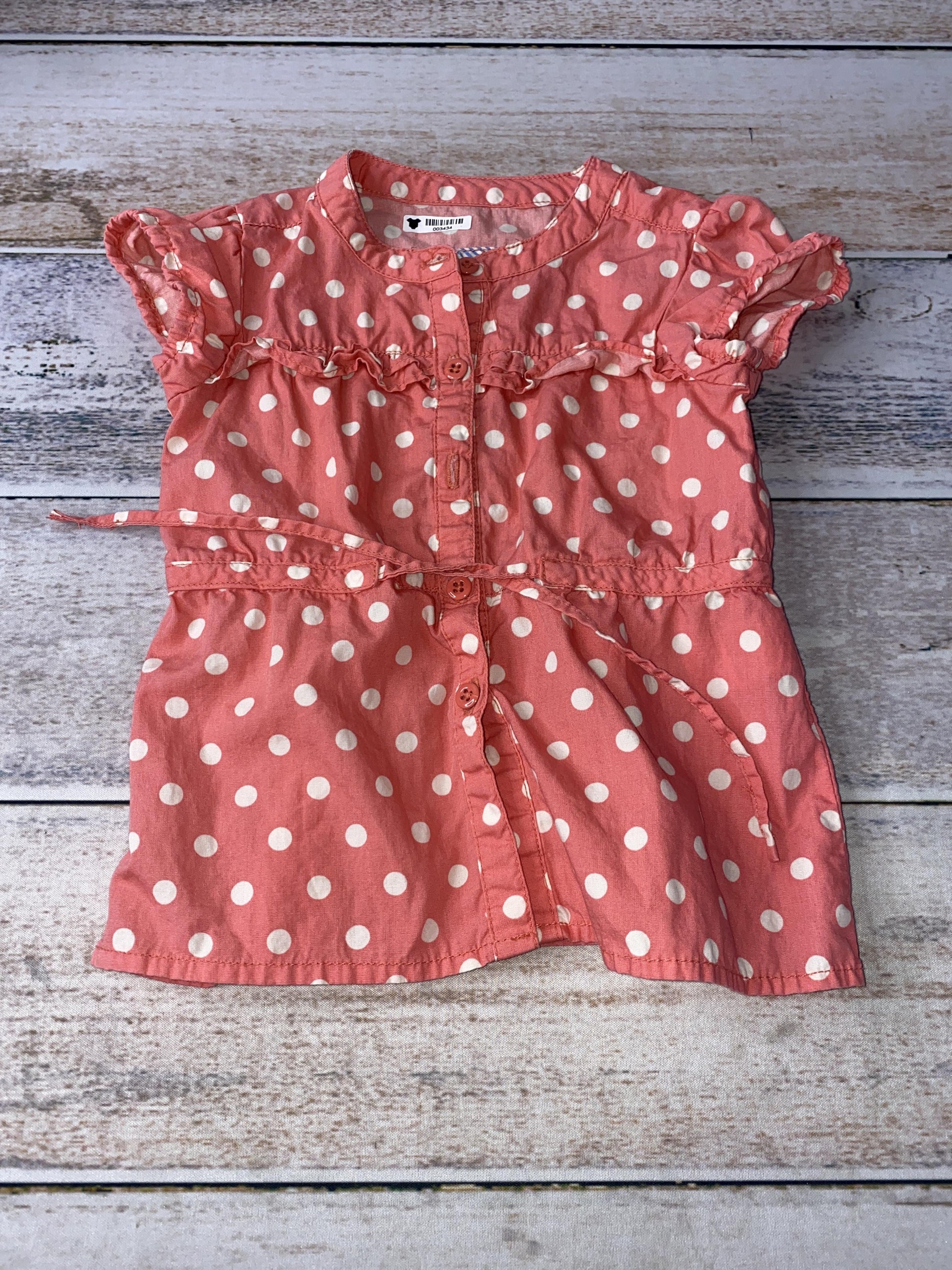 OshKosh Girls pink | polka dot Shirt Size: 18 months pink | polka dot