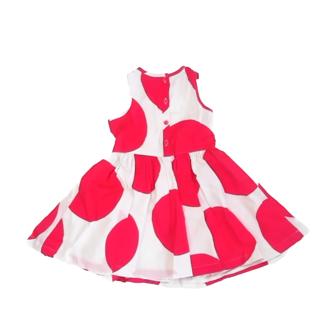Cath Kids Girls Pink Polka Dot Dress Size: 1-2 Years Pink Polka Dot