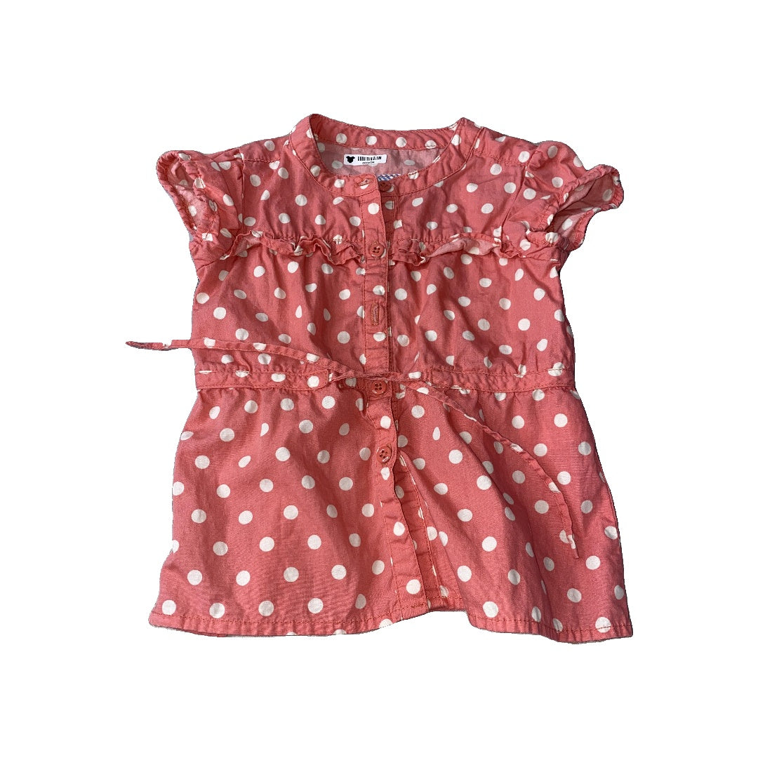 OshKosh Girls pink | polka dot Shirt Size: 18 months pink | polka dot