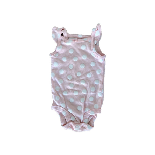 Carters Girls pink | polka dot Onesie Size: 0-3 months pink | polka dot