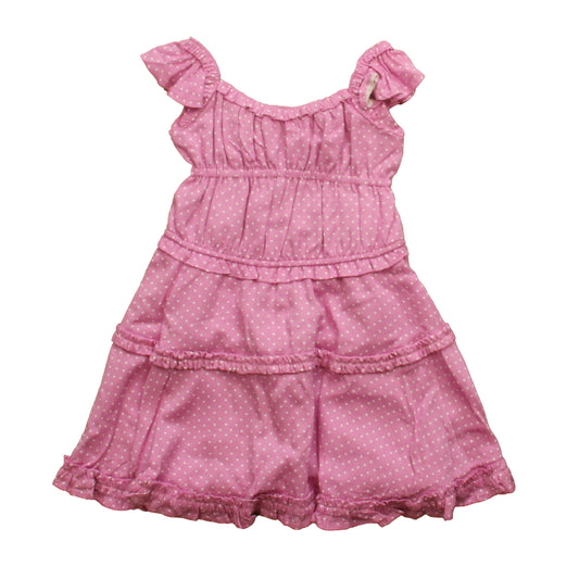 BCBG Girls Pink Polka Dots Dress Size: 2T Pink Polka Dots