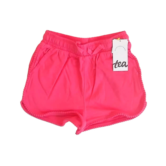 Tea Collection Girls Pink Pom Pom Shorts Size: 3T Pink Pom Pom