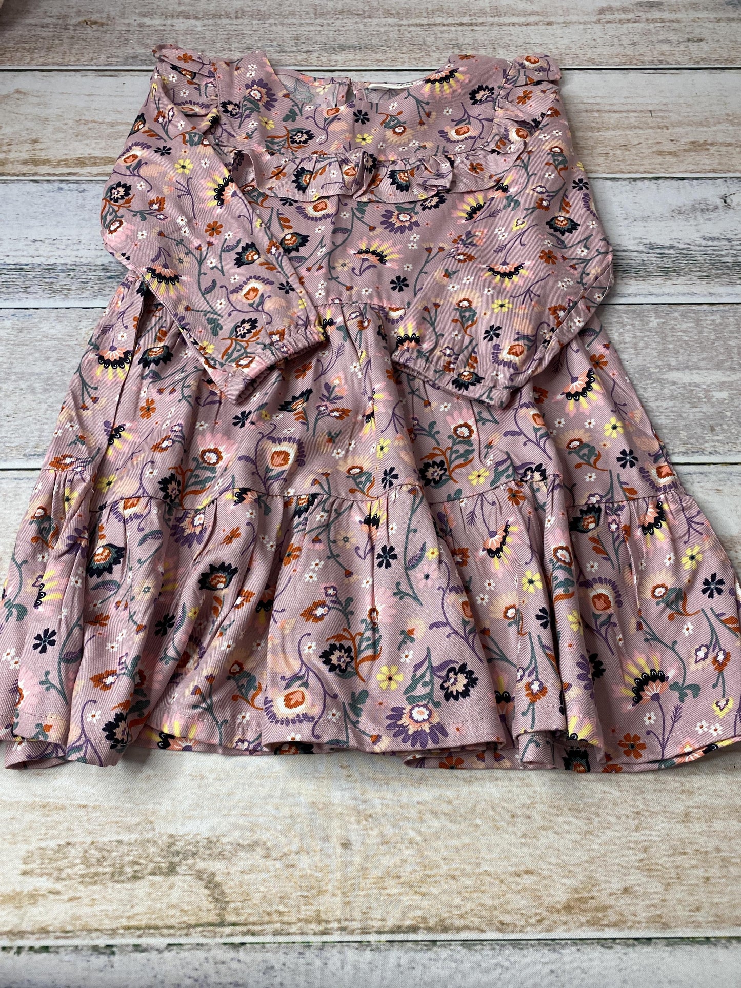 H&M Girls pink | purple | Flowers Dress Size: 2T pink | purple | Flowers