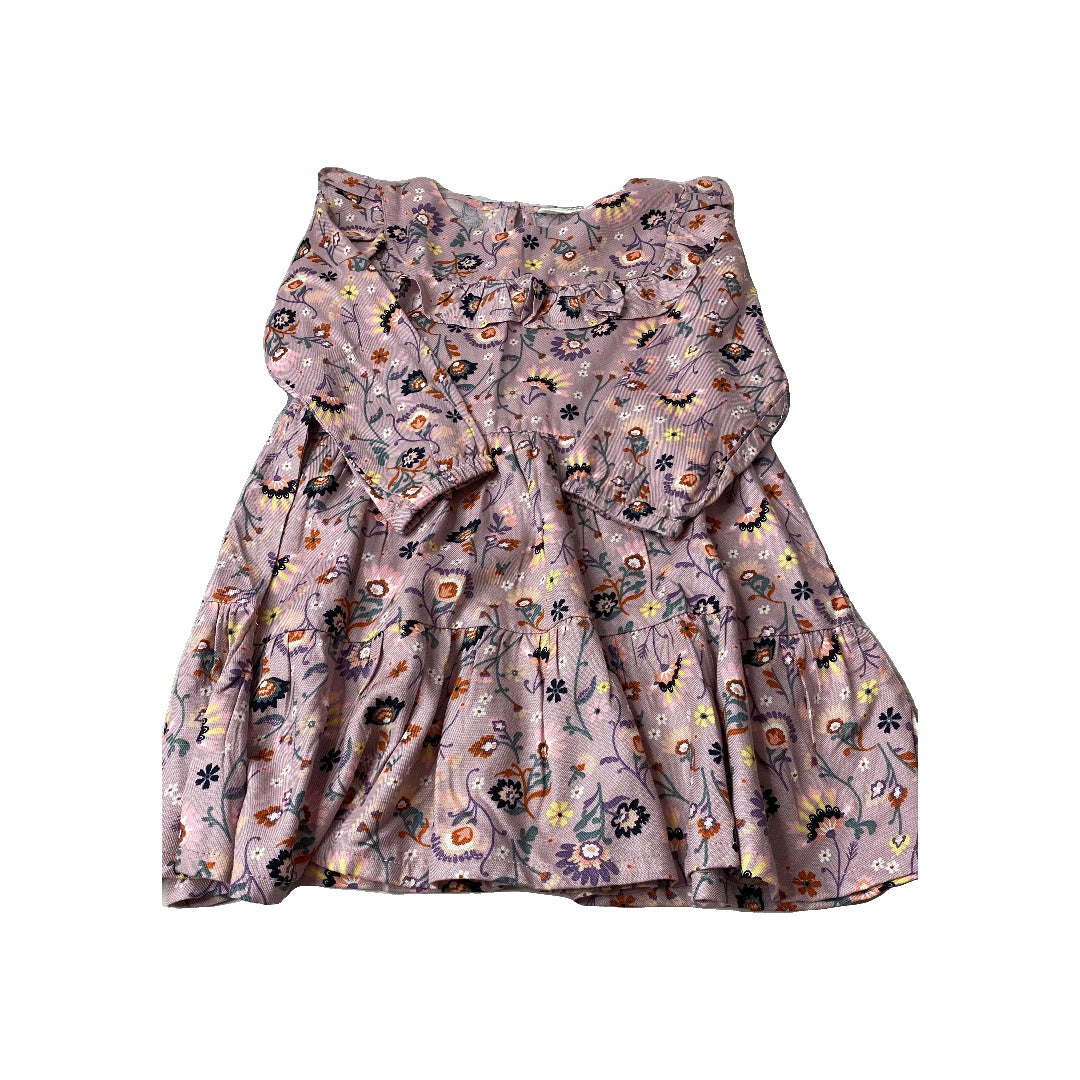 H&M Girls pink | purple | Flowers Dress Size: 2T pink | purple | Flowers