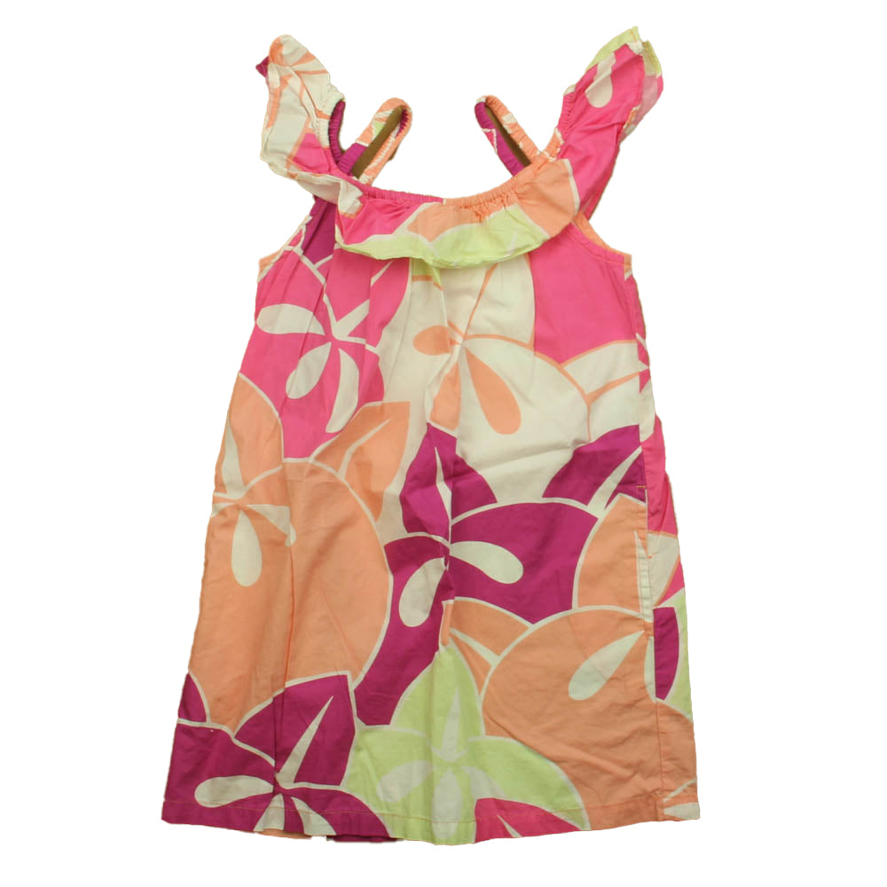 Tea Girls Pink | Purple | Green Dress Size: 5T Pink | Purple | Green