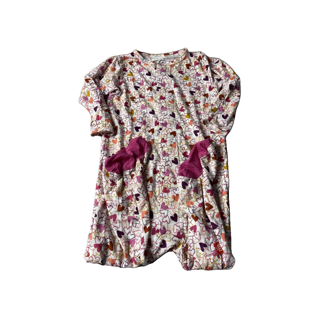 Magnetic Me Girls pink | purple | Hearts Pajamas Size: 6-9 months pink | purple | Hearts