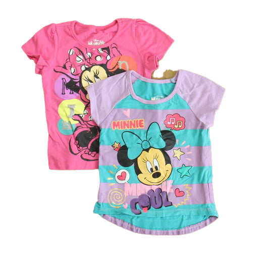 Disney Girls Pink | Purple Minnie T-Shirt Size: 2T Pink | Purple Minnie