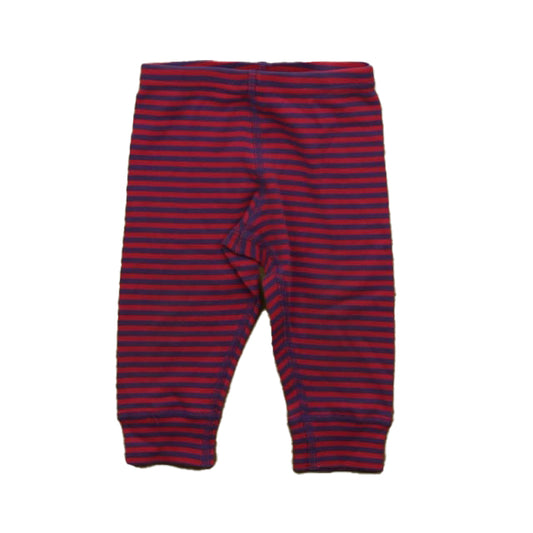 Hanna Andersson Girls Pink | Purple Stripe Leggings Size: 6-12 Months