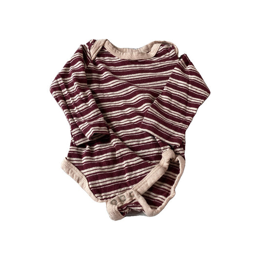 7 For All Mankind Girls pink | purple | Striped Onesie Size: 0-3 months pink | purple | Striped