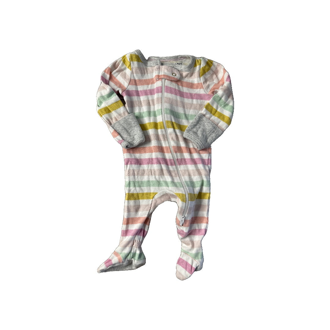 Cloud Island Girls pink | purple | White | Striped Pajamas Size: Newborn pink | purple | White | Striped
