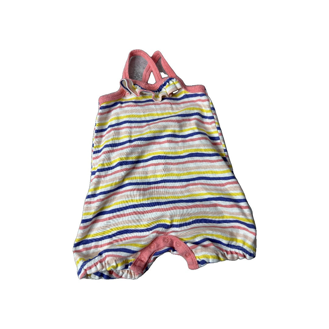 Girls pink | purple | Yellow Romper Size: 0-3 months pink | purple | Yellow