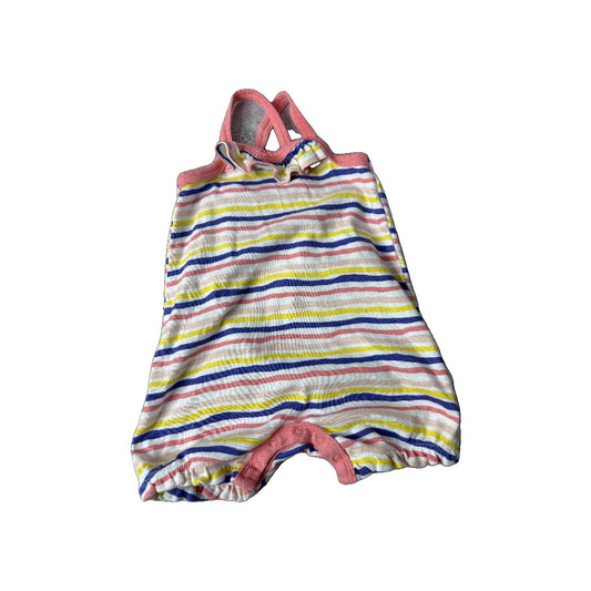 Girls pink | purple | Yellow Romper Size: 0-3 months pink | purple | Yellow