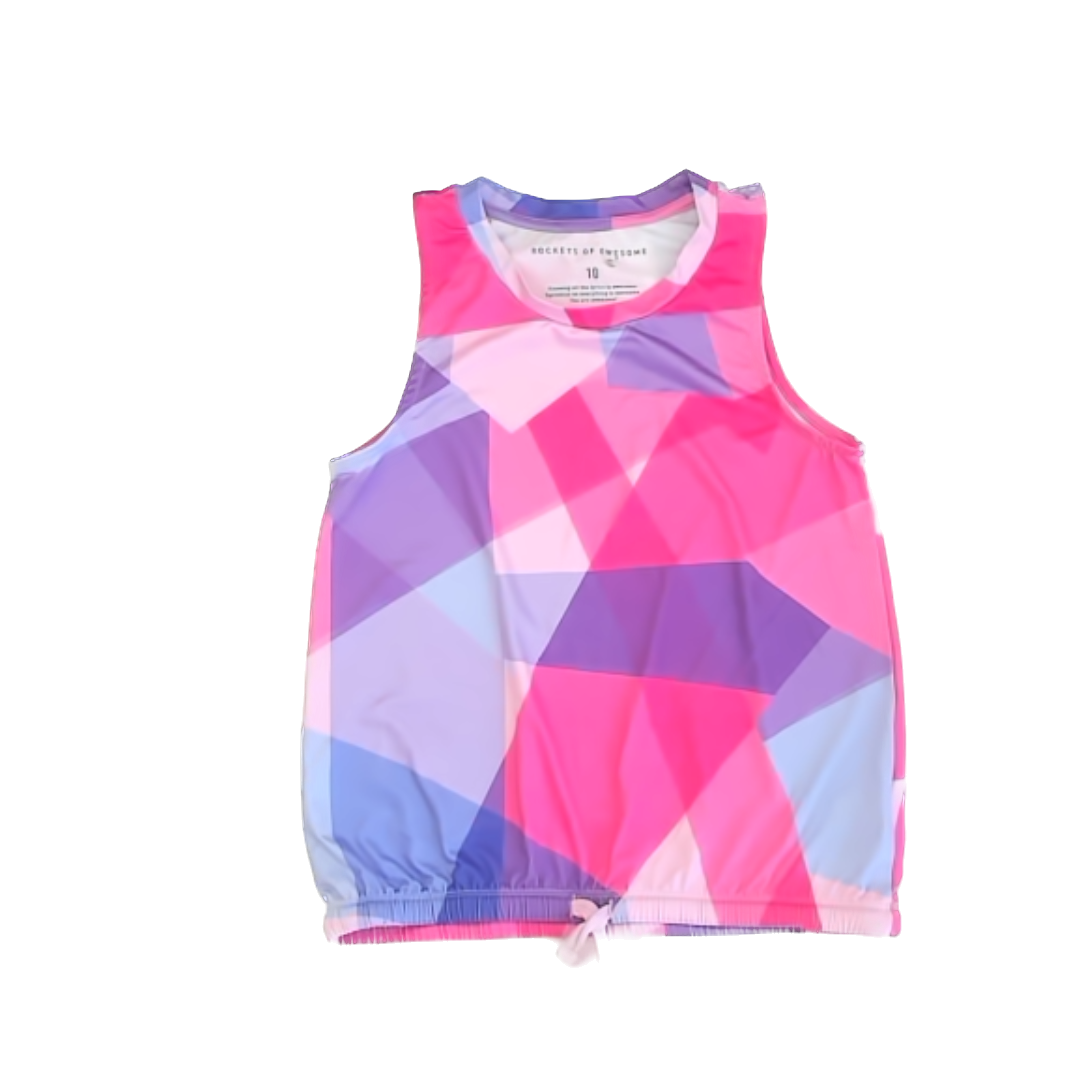 Rockets Of Awesome Girls Pink | Purple Athletic Top Size: 10 Pink | Purple