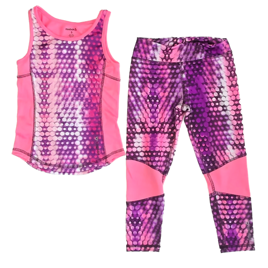 Reebok Girls Pink | Purple Athletic Top Size: S (7-8 Years) Pink | Purple