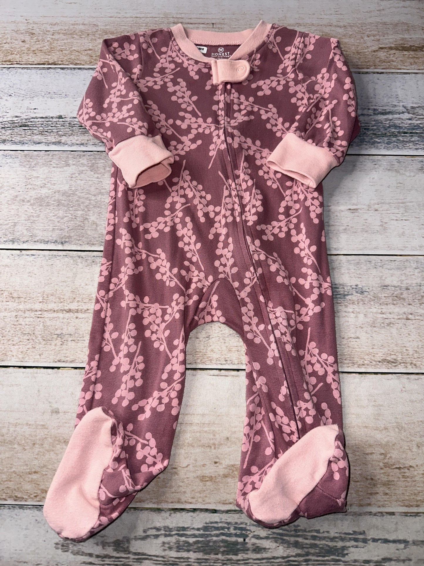 Honest co Girls pink | purple Pajamas Size: 6-9 months pink | purple