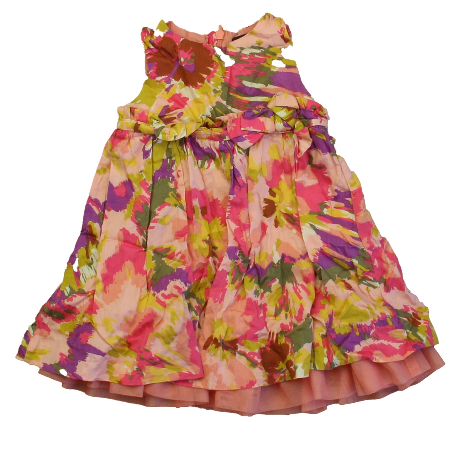 Gap Girls Pink | Purple Dress Size: 6-12 Months Pink | Purple