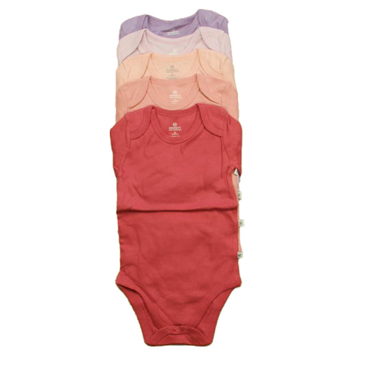 The Honest Company Girls Pink | Purple Onesie Size: 12 Months