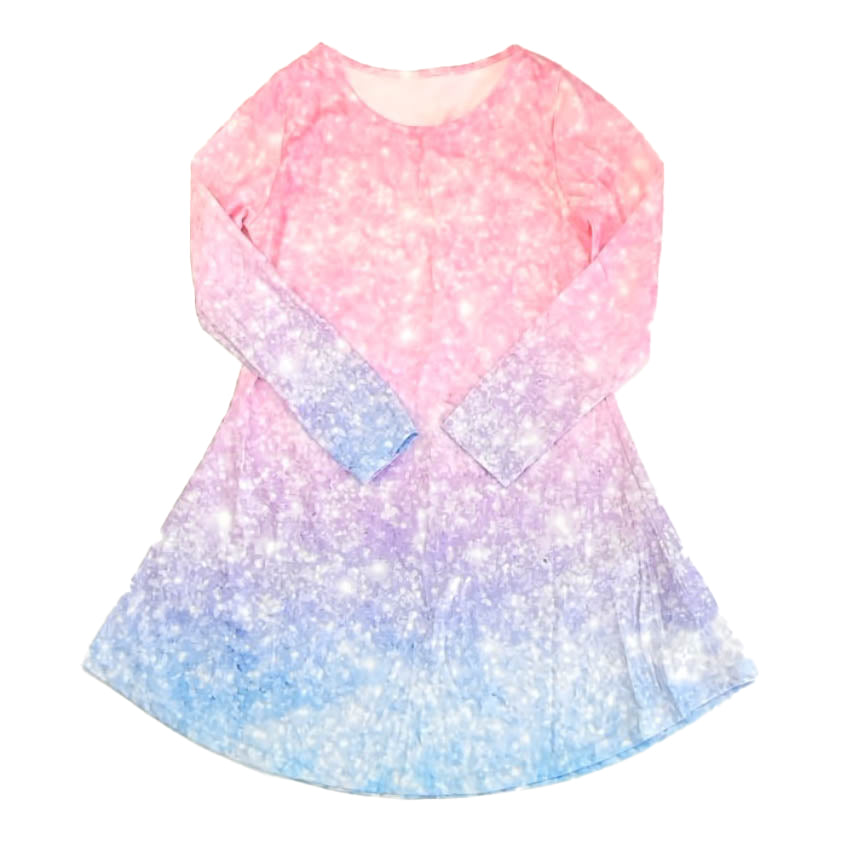 Unknown Brand Girls Pink | Purple Dress Size: 6 Years Pink | Purple