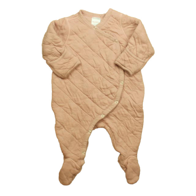 Hanna Andersson Girls Pink Quilted Long Sleeve Outfit Size: 3-6 Months Pink Quilted
