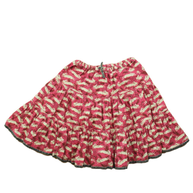 Boden Girls Pink Rabbits Skirt Size: 11-12 Years