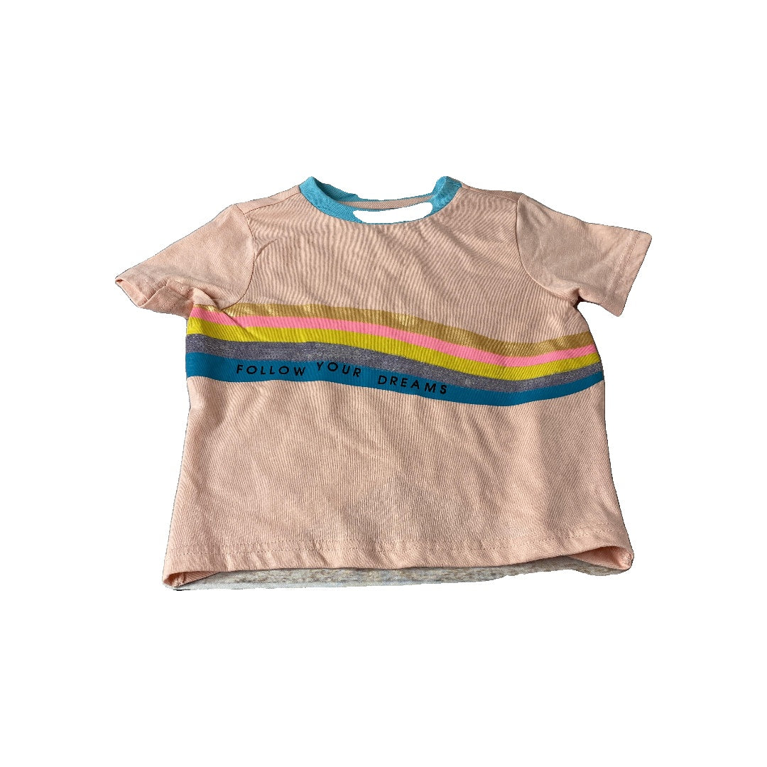 Sovereign Code Girls pink | Rainbow | Words T-Shirt Size: 4T pink | Rainbow | Words