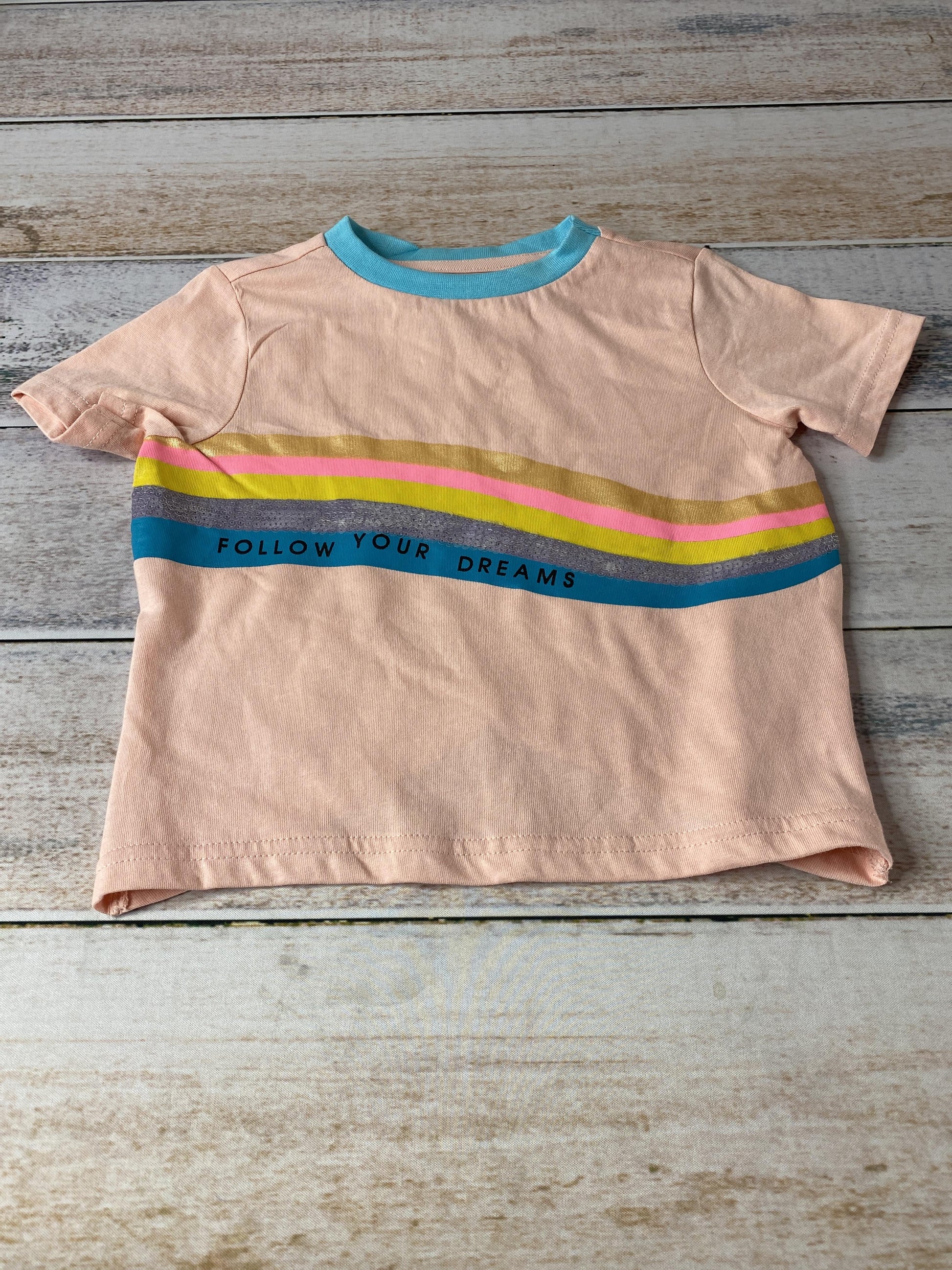 Sovereign Code Girls pink | Rainbow | Words T-Shirt Size: 4T pink | Rainbow | Words