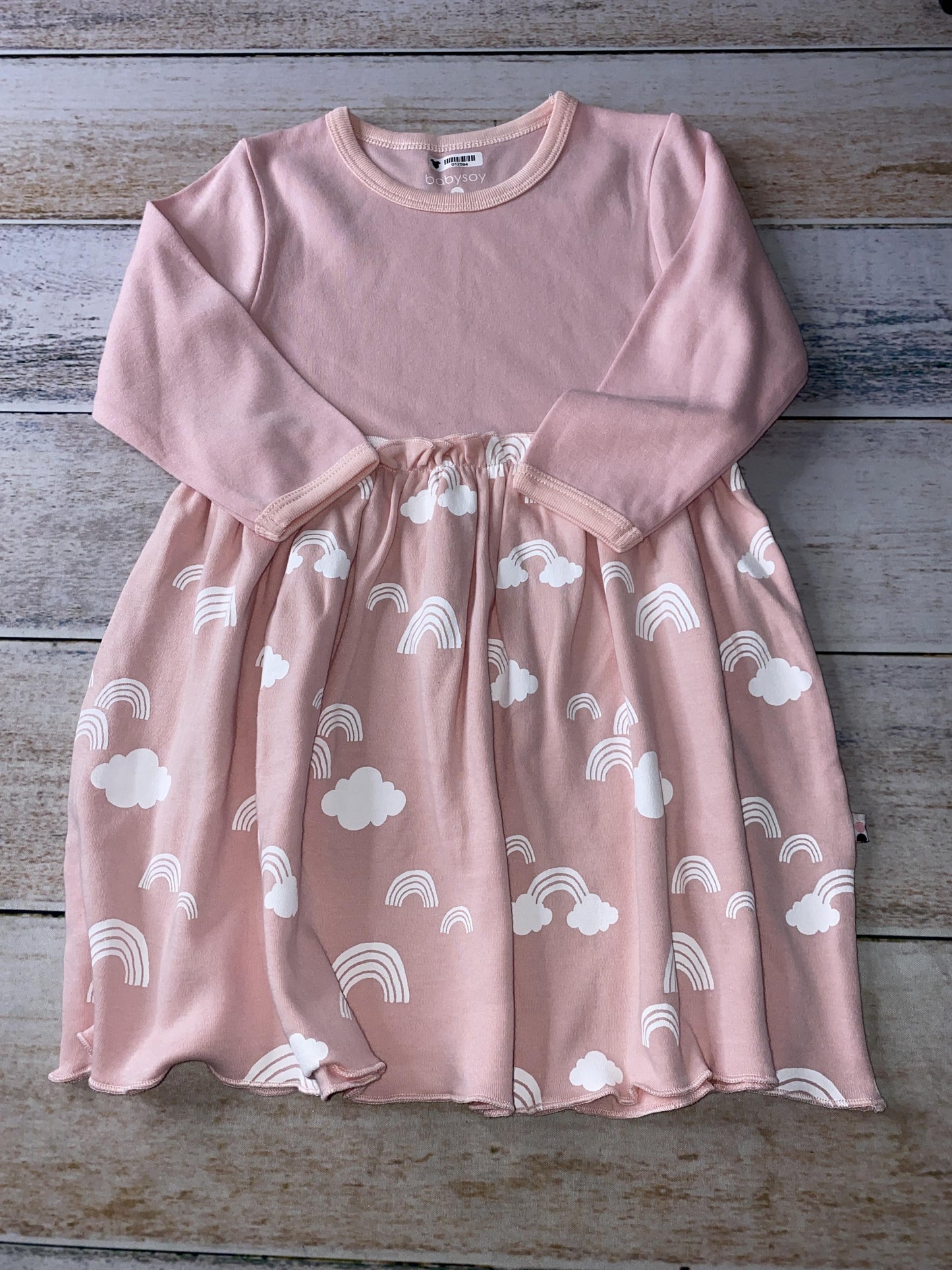 Babysoy Girls pink | Rainbow Dress Size: 2T pink | Rainbow