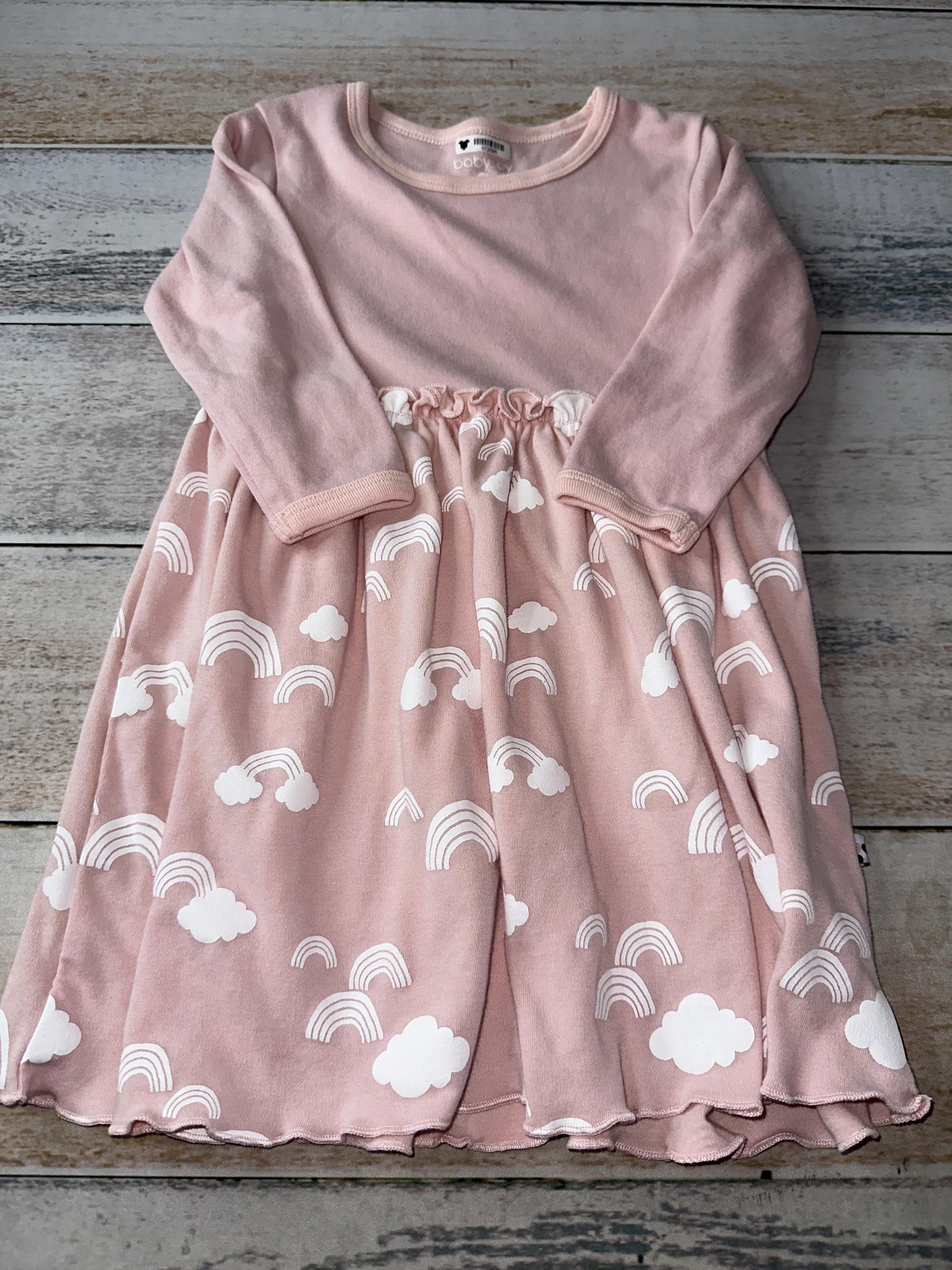 Babysoy Girls pink | Rainbow Dress Size: 3T pink | Rainbow