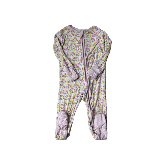 Little Sleepies Girls pink | Rainbow Pajamas Size: 6-12 months pink | Rainbow
