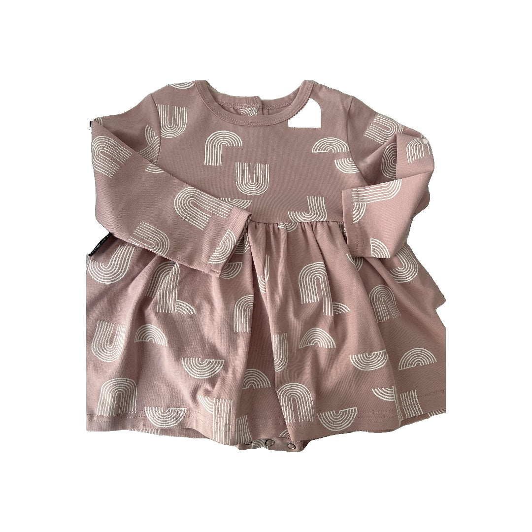 Tiny Tribe Girls pink | Rainbow Dress Size: 12-18 months pink | Rainbow