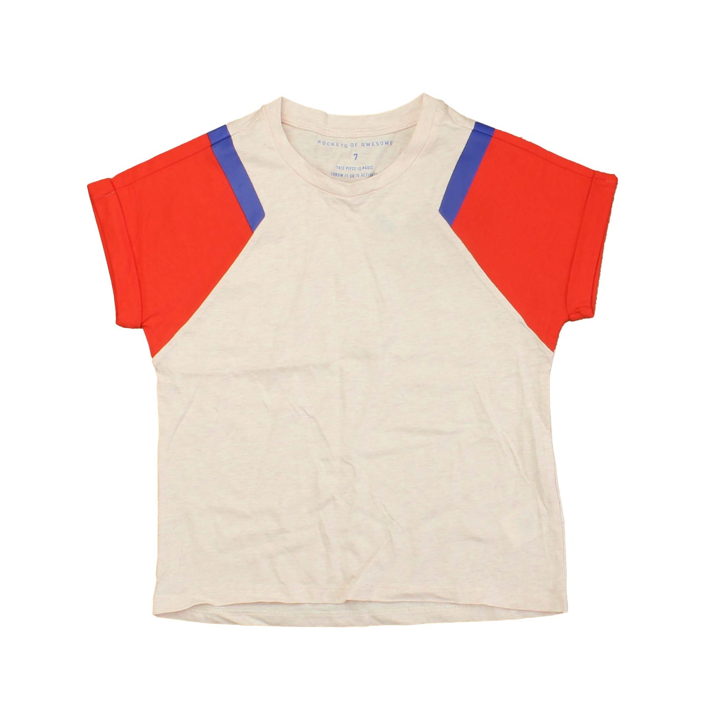 Rockets Of Awesome Girls Pink | Red | Blue T-Shirt Size: Big Girl Pink | Red | Blue