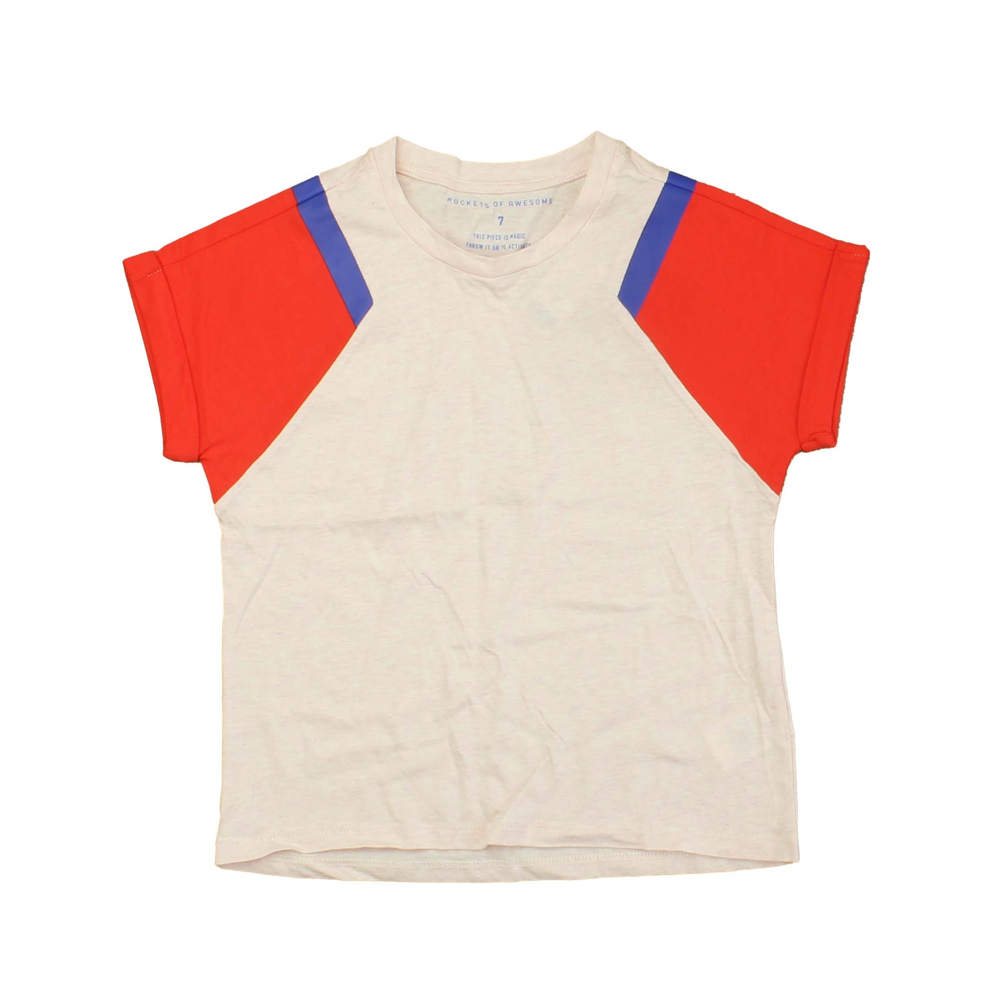 Rockets Of Awesome Girls Pink | Red | Blue T-Shirt Size: Big Girl Pink | Red | Blue