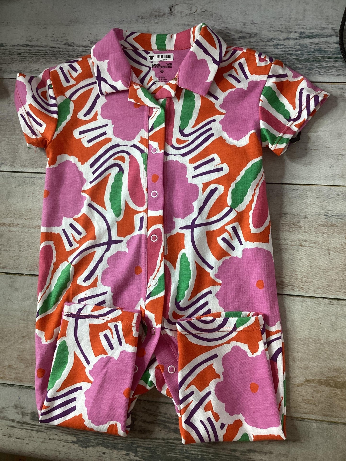 Girls pink | Red | green Romper Size: 6-9 months pink | Red | green