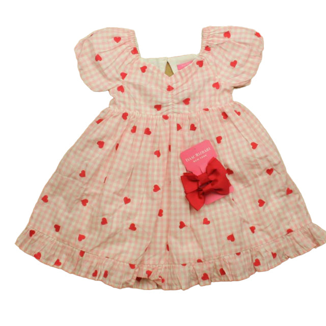 Isaac Mizrahi Girls Pink | Red Hearts Dress Size: 2T