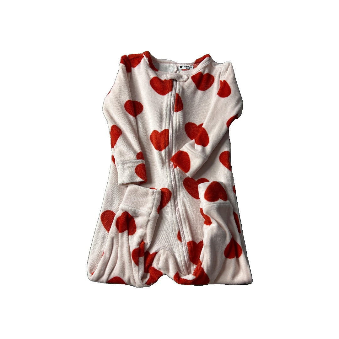 Cat and Jack Girls pink | red | Hearts Pajamas Size: 18 months pink | red | Hearts