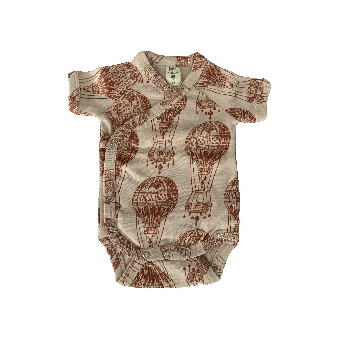 Kate Quinn Girls pink | Red | Pattern Onesie Size: Newborn pink | Red | Pattern